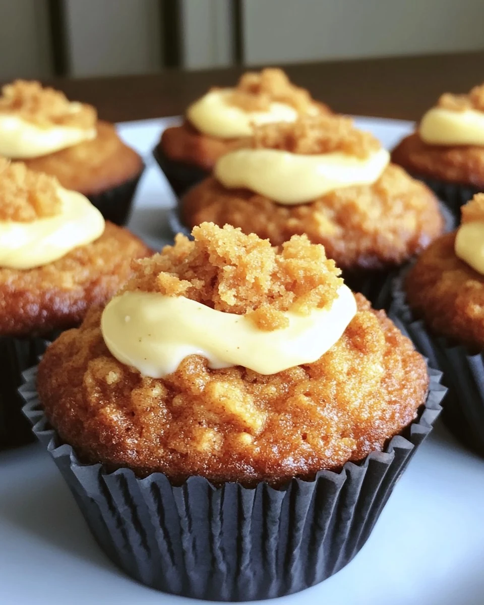Delicious Carrot Cake Cream Cheese Muffins Recipe