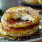 Delicious Cheese Stuffed Potato Pancakes Recipe finished dish
