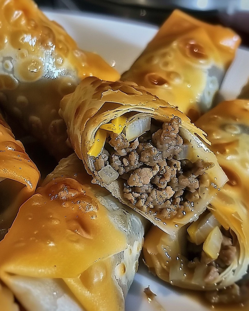 Delicious Cheesesteak Eggrolls Recipe to Try Today finished dish