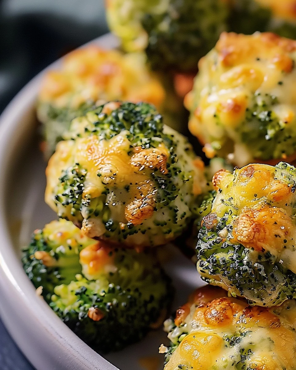 Delicious Cheesy Broccoli Bites Recipe finished dish