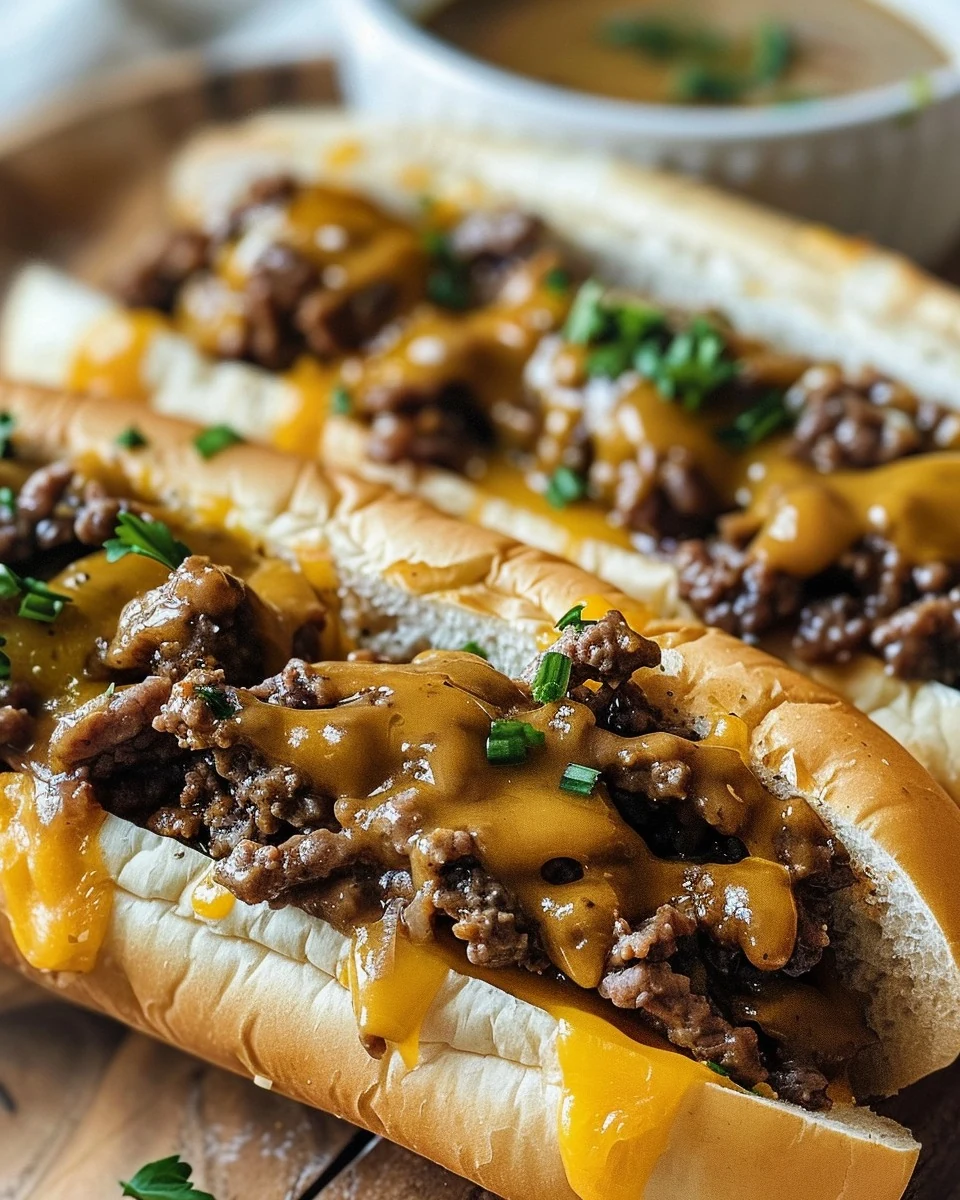 Delicious Cheesy Hot Beef Sandwich Recipe to Try finished dish