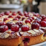 Delicious Cherry and Almond Cake Recipe to Savor finished dish