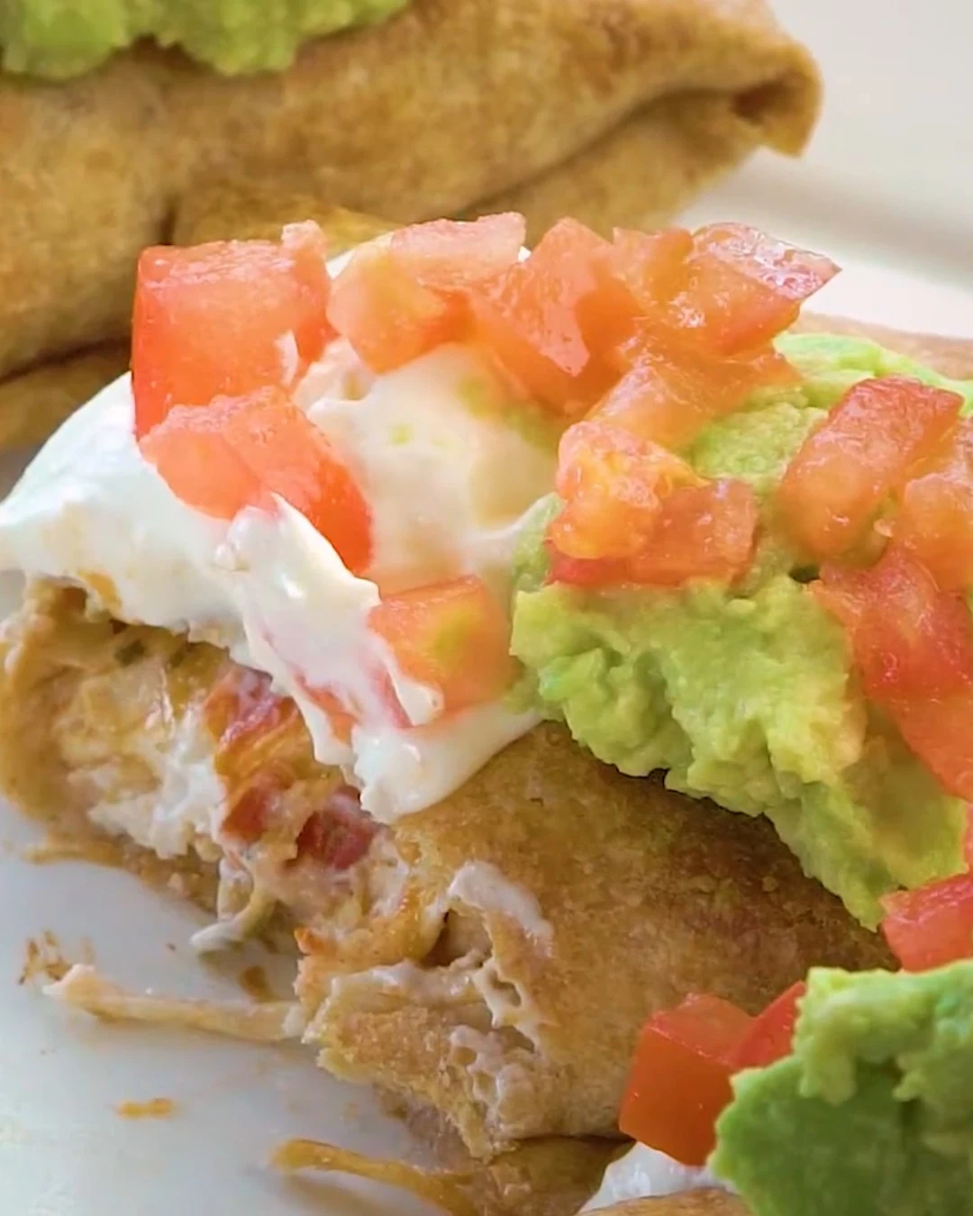 Delicious Chi-Chis Baked Chicken Chimichangas Recipe finished dish