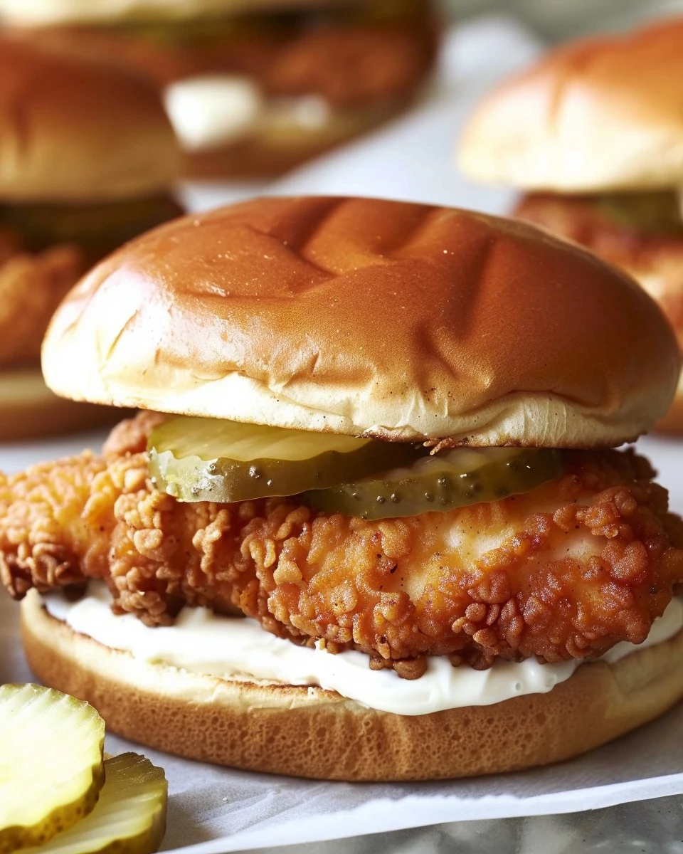 Delicious Chick-fil-A Chicken Sandwich Copycat Recipe finished dish