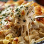 Delicious Chicken Alfredo Bake for Your Family finished dish