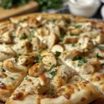 Delicious Chicken Alfredo Pizza Recipe You’ll Love finished dish