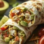 Delicious Chicken Avocado Ranch Burritos Recipe finished dish