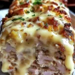 Delicious Chicken Cordon Bleu Meatloaf Recipe finished dish