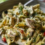 Delicious Chicken Florentine Pesto Pasta Recipe finished dish