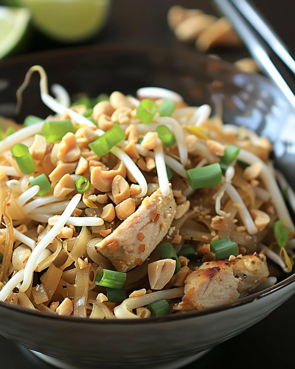 Delicious Chicken Pad Thai Recipe finished dish