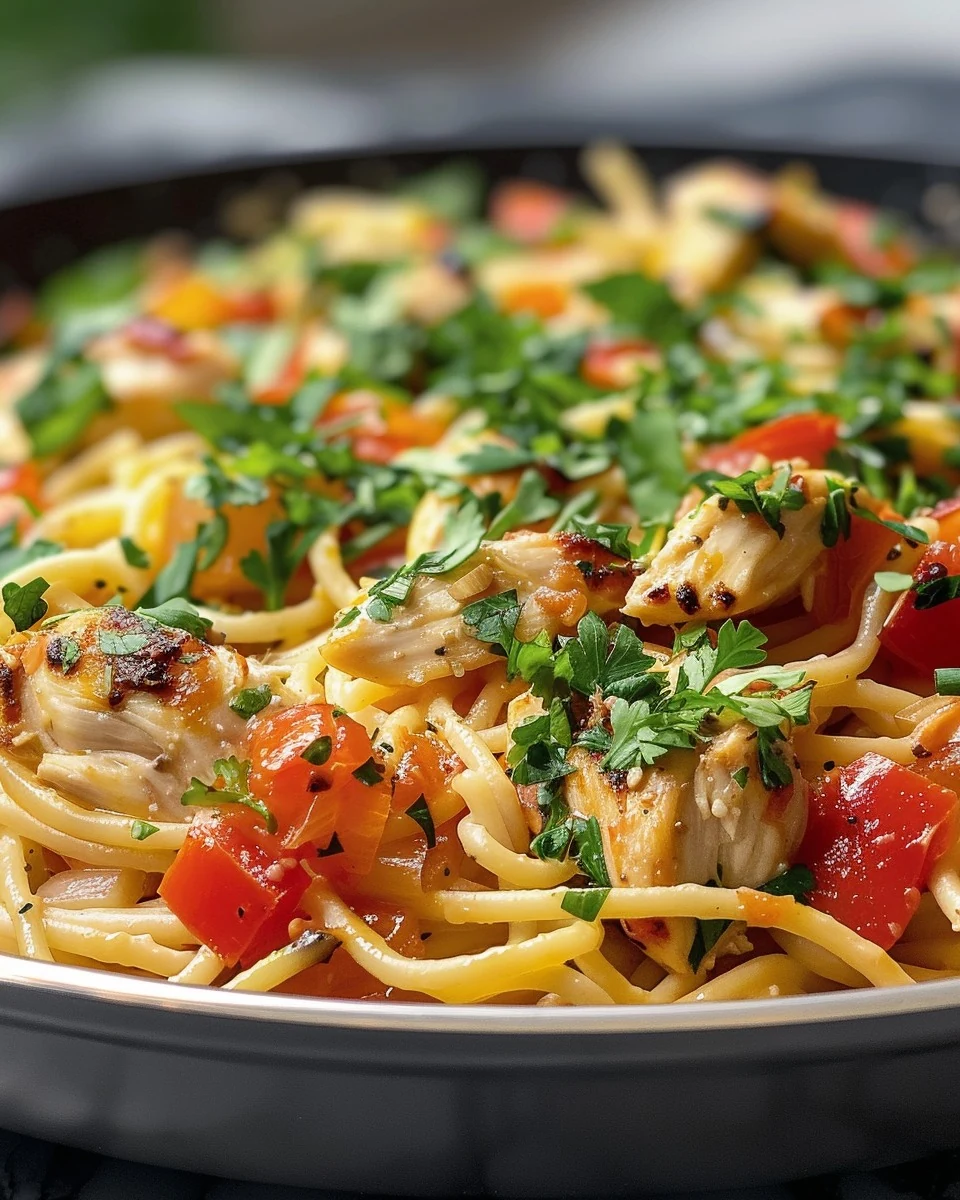 Delicious Chicken Spaghetti Recipe for Family Meals finished dish