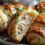 Delicious Chicken Stuffed Crescent Rolls Recipe finished dish
