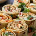 Delicious Chicken Taco Mexican Pinwheels Recipe finished dish