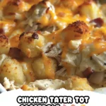 Delicious Chicken Tater Tot Casserole Recipe finished dish