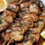 Delicious Citrus Herb Chicken Skewers Recipe finished dish