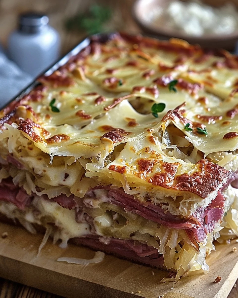 Delicious Classic Hearty Reuben Bake Recipe finished dish