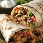Delicious Classic Rice and Bean Burrito Recipe finished dish