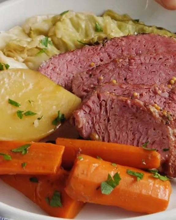 Delicious Corned Beef and Cabbage Recipe You’ll Love finished dish