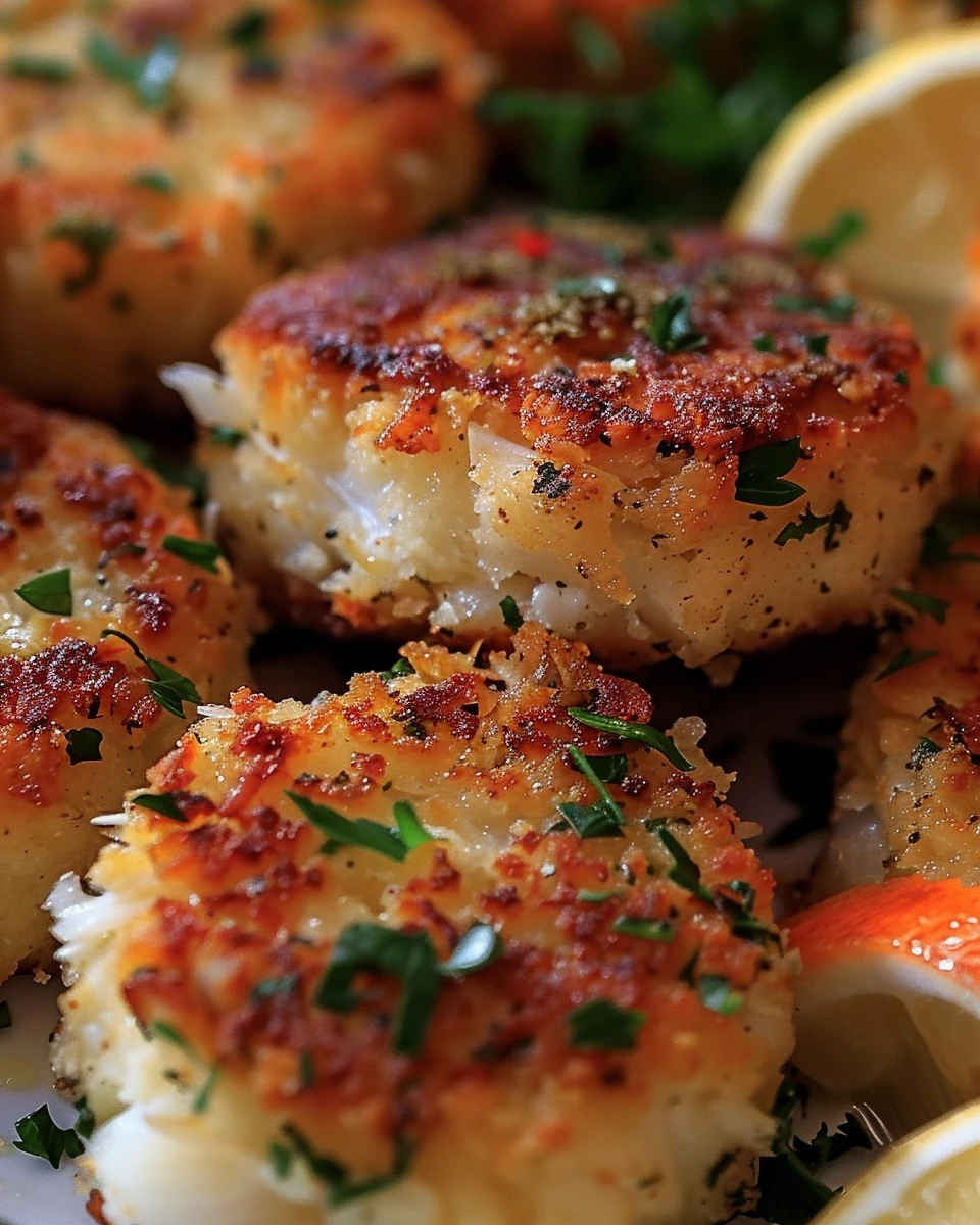 Delicious Crab and Shrimp Cakes Recipe finished dish