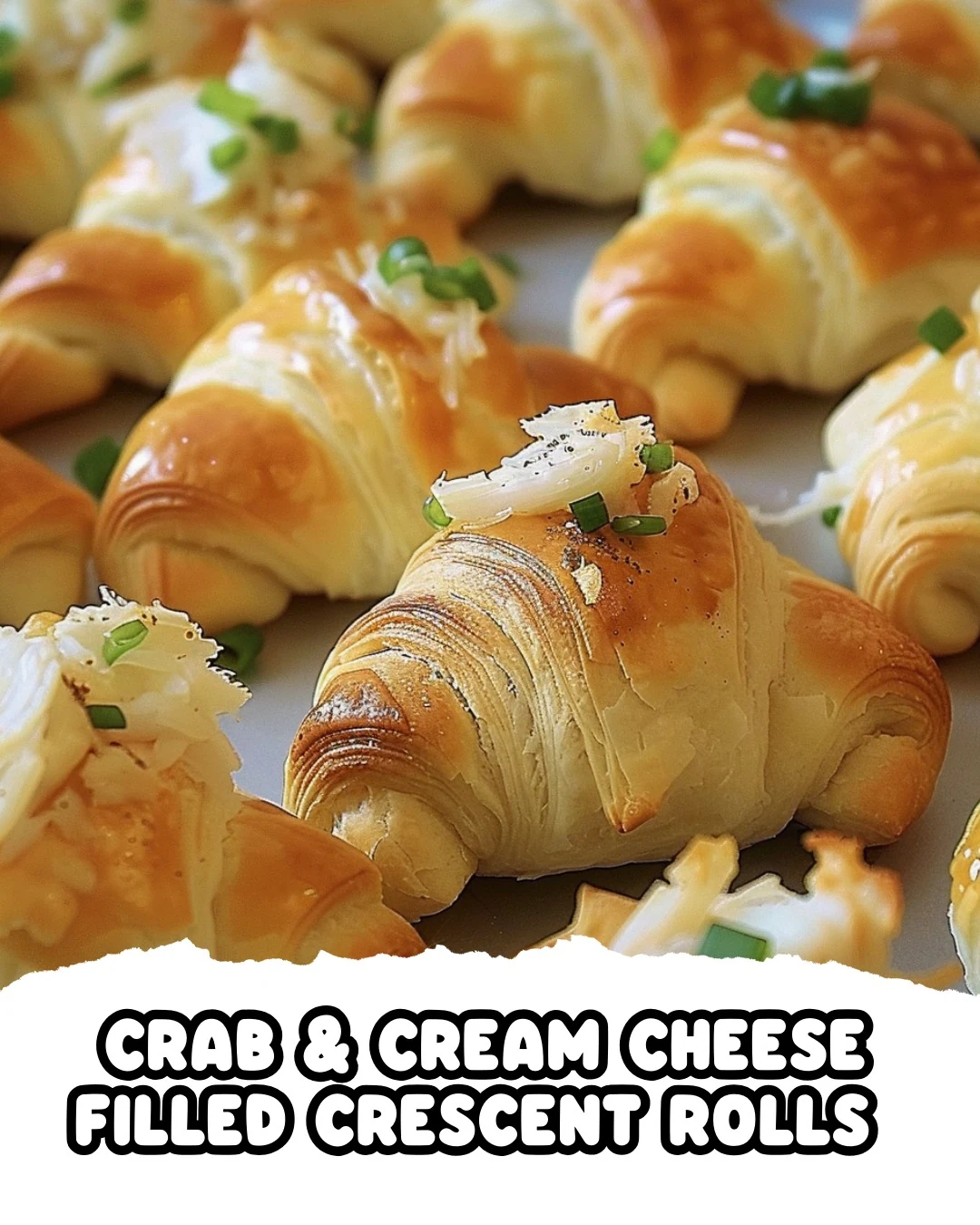 Delicious Crab Cream Cheese Filled Crescent Rolls Recipe finished dish