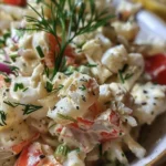 Delicious Crab Salad Recipe for a Refreshing Meal finished dish