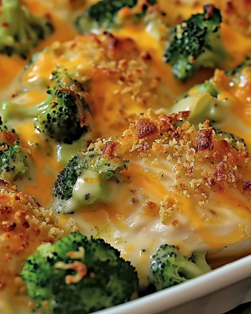Delicious Cracker Barrel Broccoli Cheddar Chicken - OMG DONT LOSE THIS Recipe finished dish