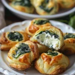 Delicious Cream Cheese Spinach Puffs Recipe finished dish