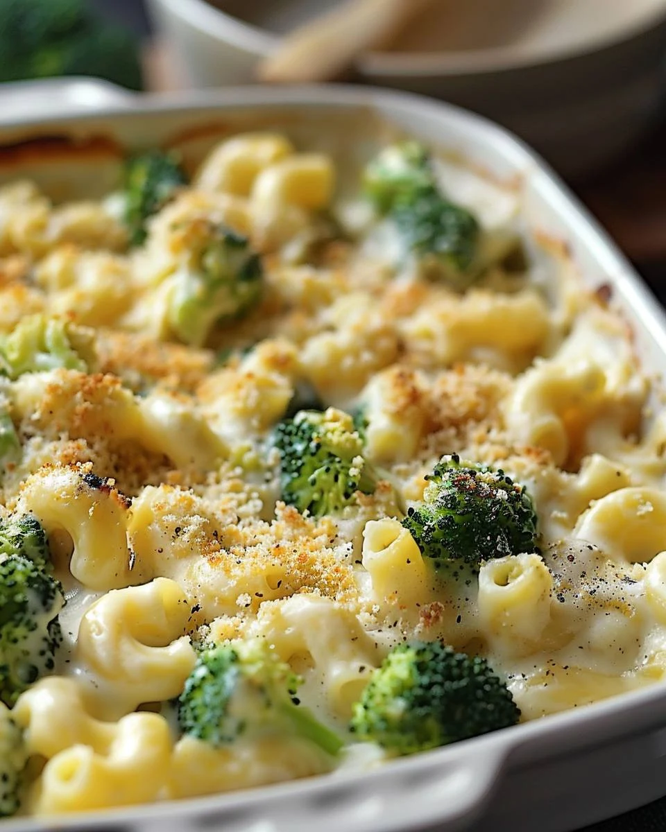Delicious Creamy Broccoli Mac and Cheese Recipe finished dish