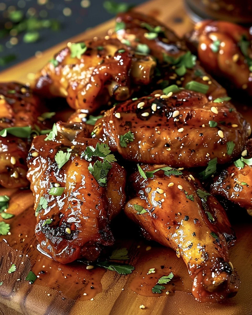 Delicious CREAMY CAJUN GARLIC BUTTER WINGS Recipe finished dish