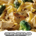 Delicious Creamy Chicken and Broccoli Pasta Recipe finished dish