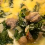 Delicious Creamy Parmesan Tuscano Soup Recipe finished dish