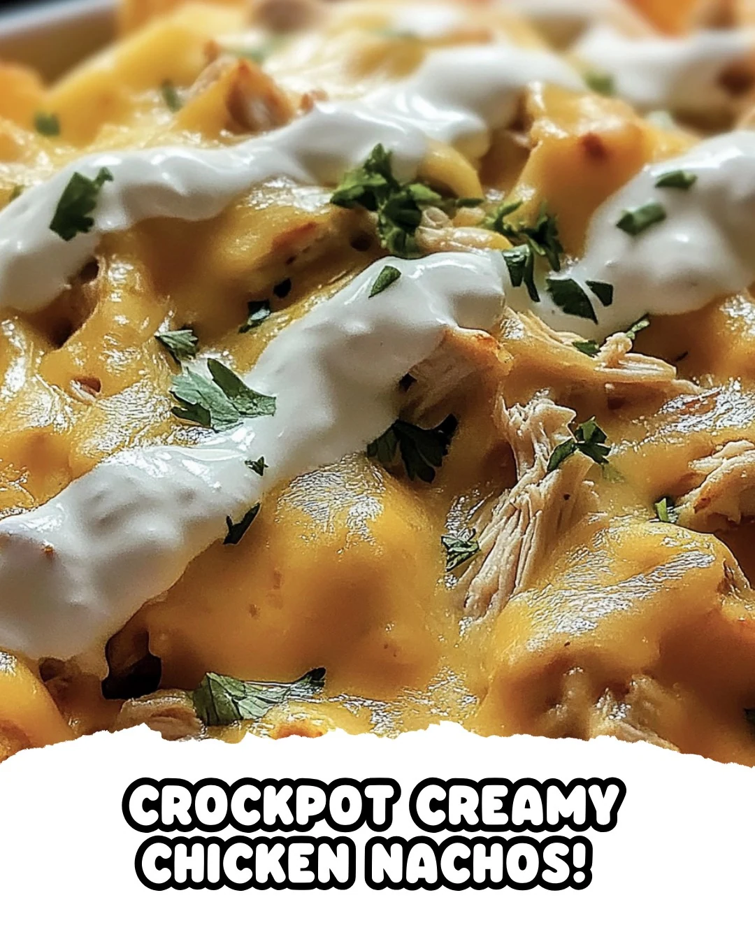 Delicious Crockpot Creamy Chicken Nachos Recipe