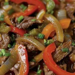 Delicious Crockpot Pepper Steak Recipe for Easy Meals finished dish