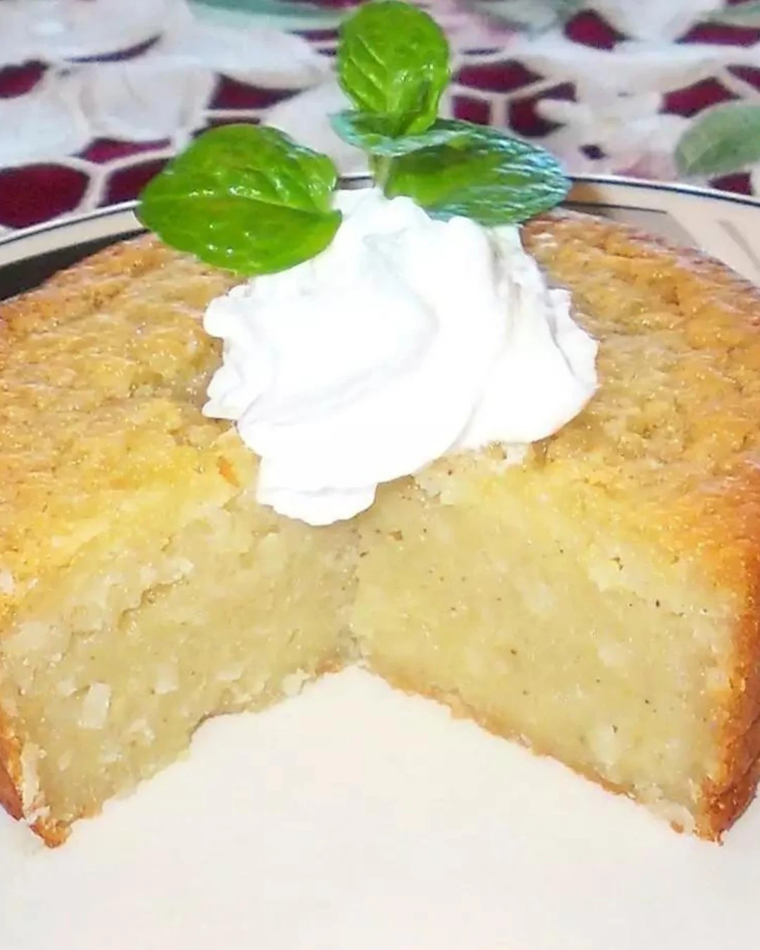 Delicious Crustless Coconut Pie Recipe finished dish