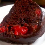 Delicious Decadent Cherry Swirl Cake Recipe finished dish
