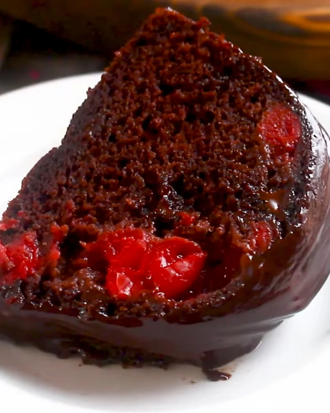 Delicious Decadent Cherry Swirl Cake Recipe finished dish