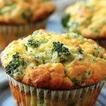 Delicious Delicious Broccoli Cheddar Muffins Recipe finished dish