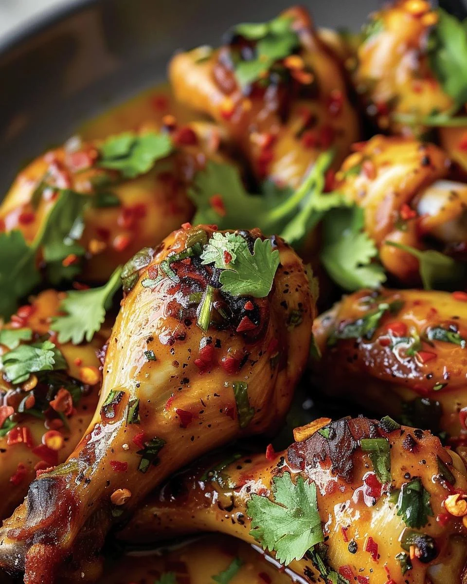 Delicious Fragrant Thai Drumsticks Recipe finished dish