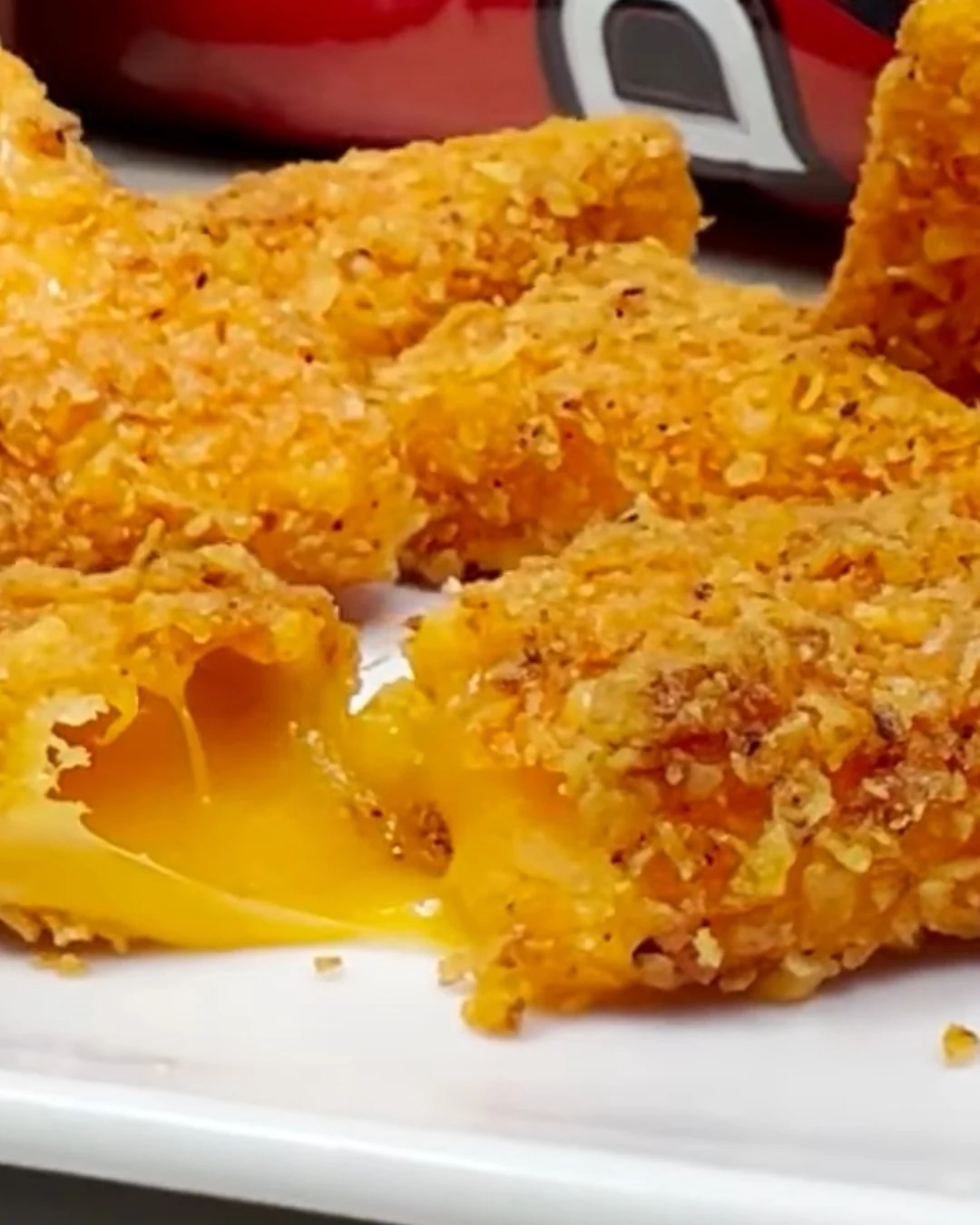 Delicious Fried Cheese Stuffed Doritos Recipe finished dish
