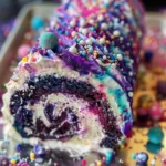 Delicious Galaxy Cake Roll Recipe for All Occasions finished dish