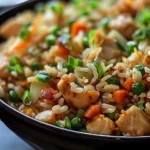 Delicious Garlic Chicken Fried Rice Recipe to Try finished dish