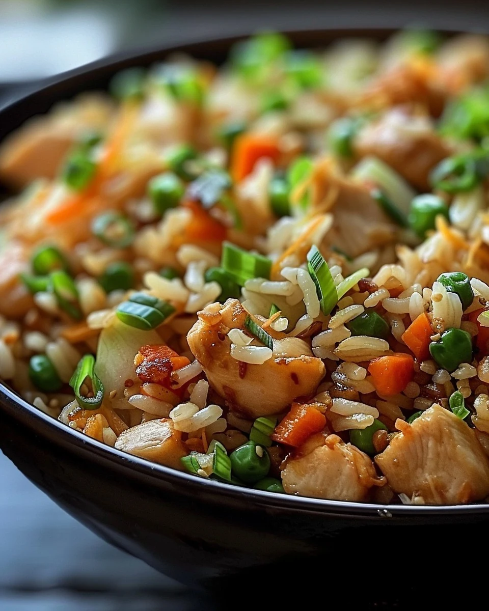 Delicious Garlic Chicken Fried Rice Recipe to Try finished dish