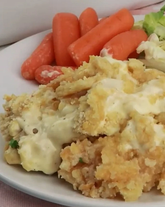 Delicious Golden Crusted Parmesan Chicken Bake Recipe finished dish