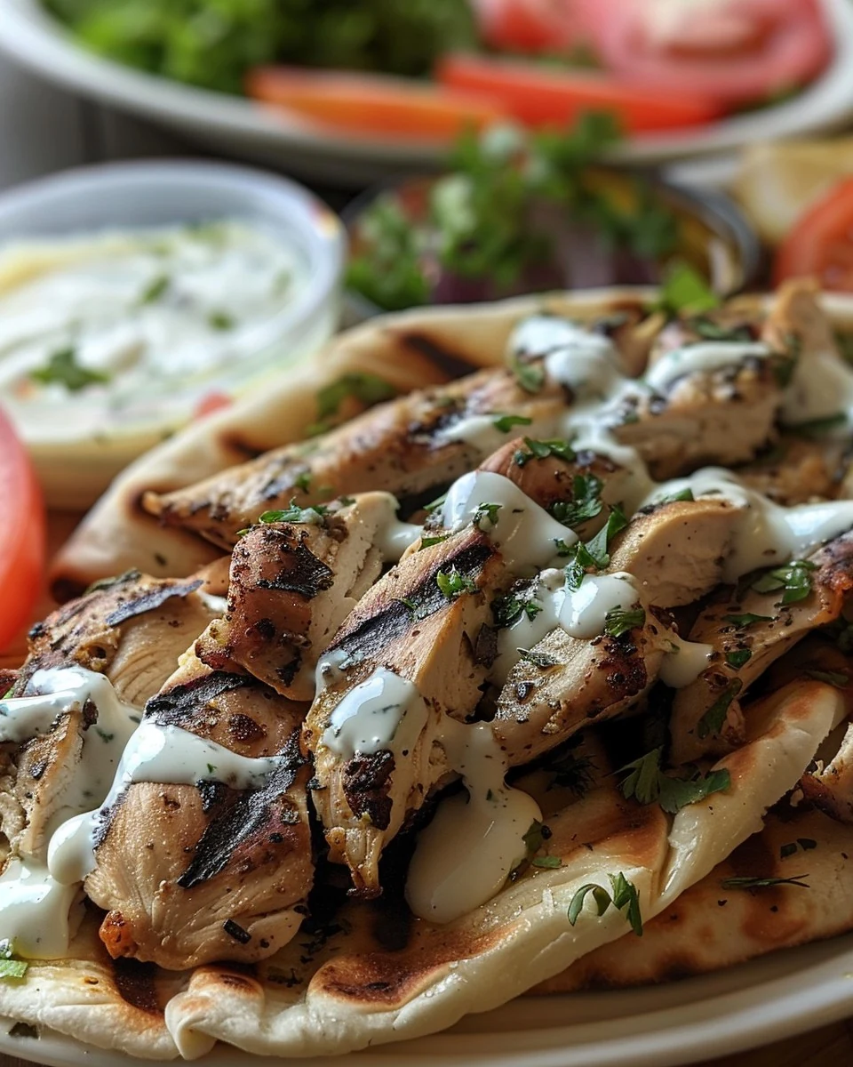 Delicious Greek Chicken Gyros Recipe for Your Dinner finished dish