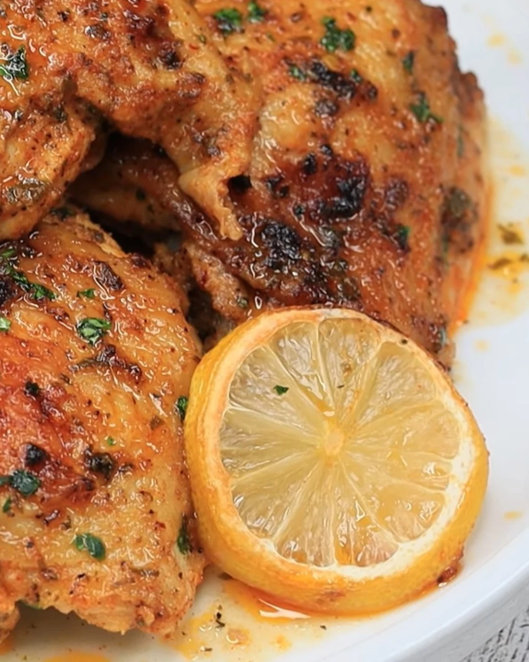 Delicious Greek Lemon Chicken Thighs Recipe finished dish