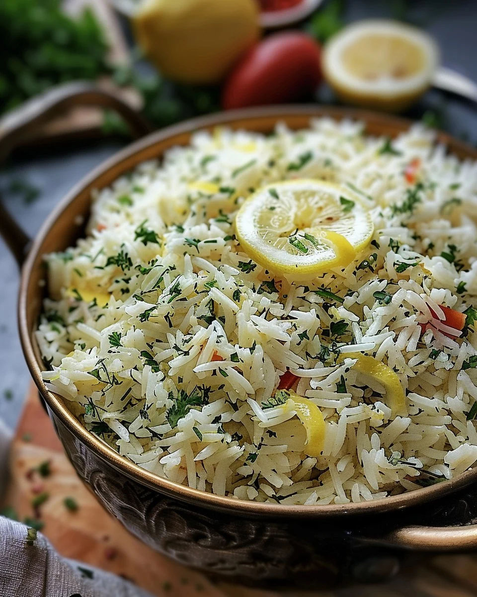Delicious Greek Lemon Rice Recipe for a Fresh Side Dish finished dish