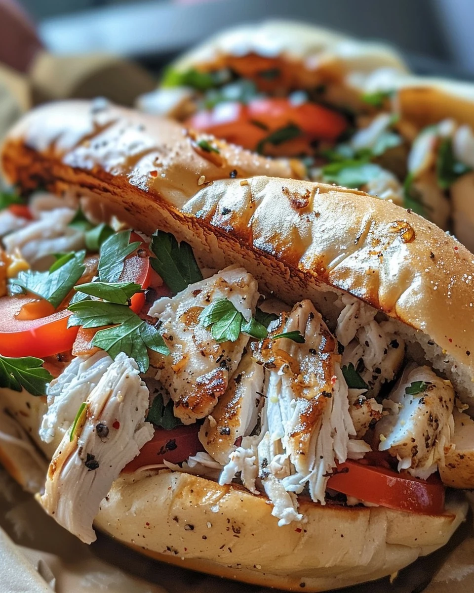 Delicious Greek-Style Chicken Sandwiches Recipe finished dish