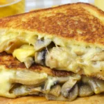 Delicious Grilled Cheese with Gouda Roasted Mushrooms and Onions Recipe finished dish