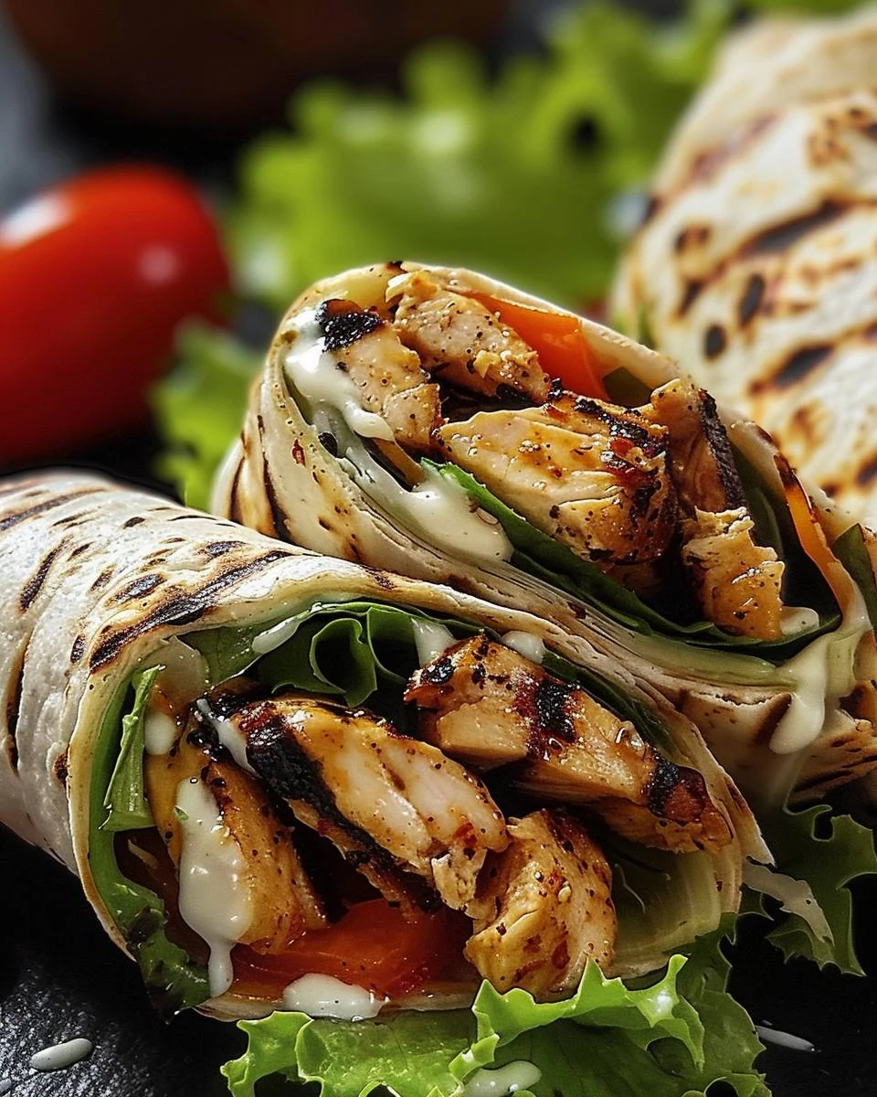 Delicious Grilled Chicken Wraps Recipe for Quick Meals finished dish