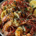 Delicious Grilled Lobster and Shrimp Recipe finished dish